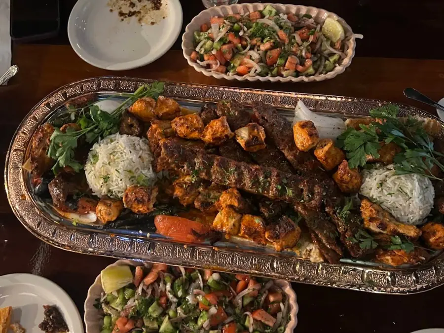 From the charcoal grill